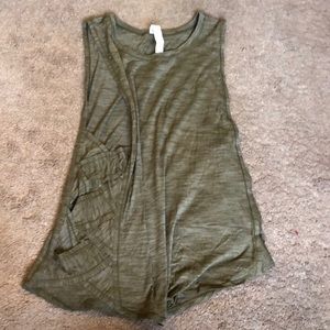 Army green Lulu lemon tank